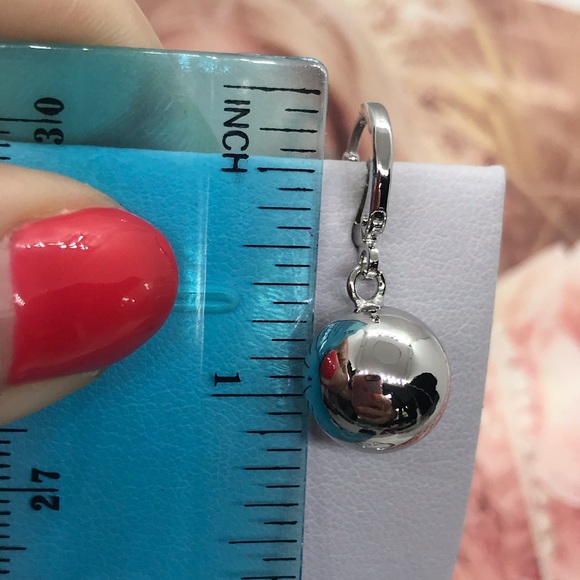 White Gold Plated Set Earrings and Necklace - Picture 3 of 4